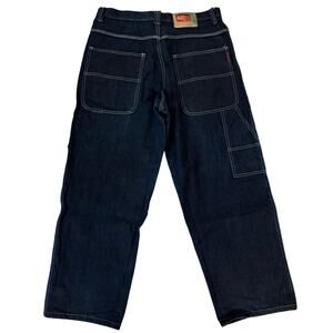 Y2K akademiks raw denim wide leg jeans sz 36 fits 34x28.5